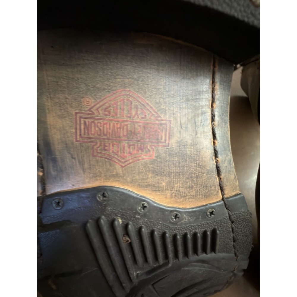 Harley-Davidson Women's Size 9 Brown Leather Waterproof Motorcycle Boots D87158 - Picture 12 of 12